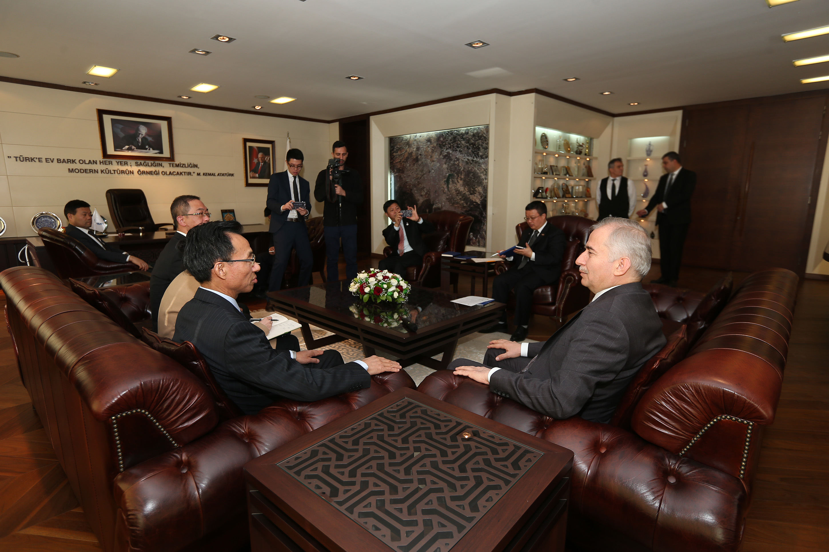 Çin Ankara Büyükelçisi’nden Başkan Zolan’a ziyaret