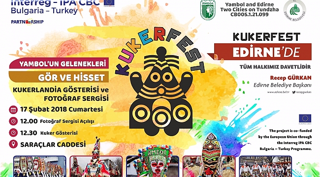 Yambol’un ünlü Kukerlandia Festivali Edirne’de Düzenlenecek