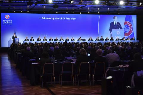 UEFA başkanlığına Aleksander Ceferin yeniden seçildi