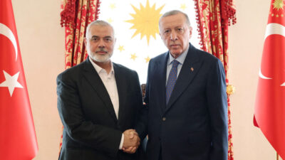 Erdoğan Türkiye’de Hamas lideriyle görüştü, bölgesel barış çabalarını görüştü