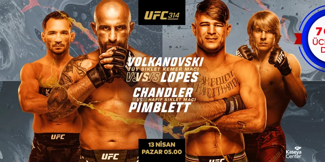 Volkanovski vs Lopes Maçını Ücretsiz izle UFC 314 maçı ne zaman, nasıl izlenir?