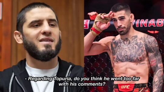 islam Makhachev’ten Topuria’ya: “Bir şeylerden memnun değil, Kafeste çözeriz”