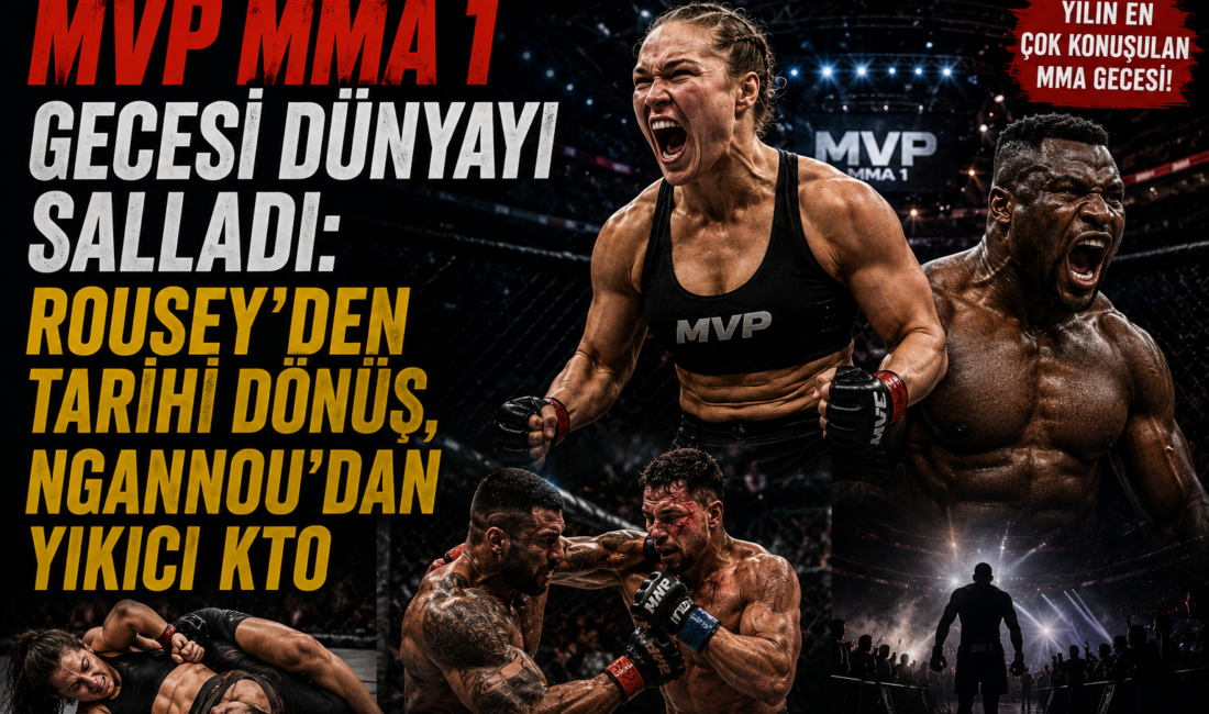 MVP MMA 1 Gecesi Dünyayı Salladı: Rousey’den Tarihi Dönüş, Ngannou’dan Yıkıcı KTO
