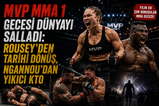 MVP MMA 1 Gecesi Dünyayı Salladı: Rousey’den Tarihi Dönüş, Ngannou’dan Yıkıcı KTO