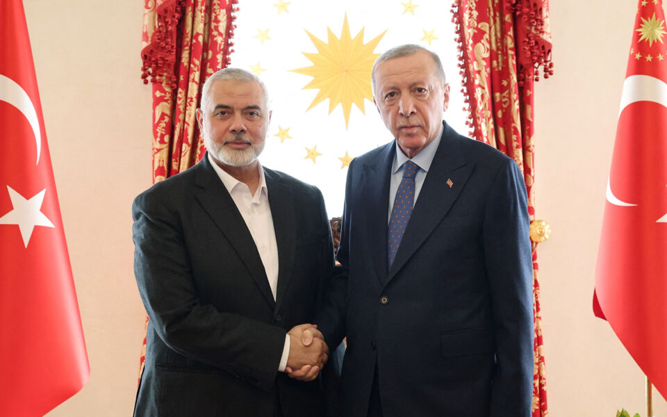 Erdoğan Türkiye’de Hamas lideriyle görüştü, bölgesel barış çabalarını görüştü