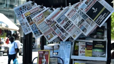 Yunanistan’ın basın özgürlüğü endeksi iyileşiyor, hâlâ AB’de sonuncu sırada