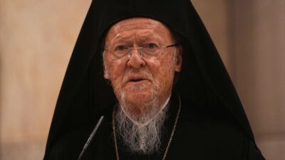 Patrik Bartholomeos, Selanik’teki Rotunda’da ilk patriklik ayinini yönetiyor